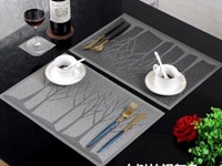Tấm placemat hoa văn trang trí bàn ăn đẹp, sang trọng Tấm placemat hoa văn trang trí bàn ăn đẹp, sang trọng