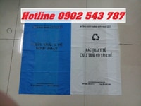 Bao nilon đựng rác y tế, túi nilon in logo y tế đựng rác Bao nilon đựng rác y tế, túi nilon in logo y tế đựng rác