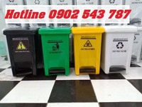 Thùng đựng rác y tế 25 lít, thùng rác y tế 25 lít màu xanh, vàng, trắn Thùng đựng rác y tế 25 lít, thùng rác y tế 25 lít màu xanh, vàng, trắn