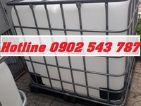 Bồn nhựa chứa hóa chất cũ, thùng nhựa 1000 lít đựng chất thải lỏng Bồn nhựa chứa hóa chất cũ, thùng nhựa 1000 lít đựng chất thải lỏng