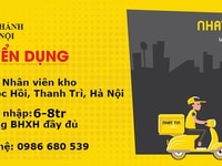 Nhân viên Kho - KCN Ngọc Hồi, Thanh Trì, Hà Nội Nhân viên Kho - KCN Ngọc Hồi, Thanh Trì, Hà Nội
