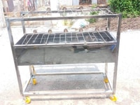 Lò nướng gà vịt dùng than tự động quay giá rẻ 4,8 triệu Lò nướng gà vịt dùng than tự động quay giá rẻ 4,8 triệu