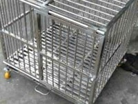 Chuồng chó inox kèm khay và bánh xe( như hình) Chuồng chó inox kèm khay và bánh xe( như hình)