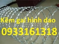 Dây thép gai hình dao, dây kẽm lam, dây thép gai chống trộm Dây thép gai hình dao, dây kẽm lam, dây thép gai chống trộm