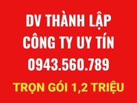 Thành lập Công Ty trọn gói 1,2 triệu, miễn phí kế toán 3 tháng
