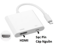 Cáp HDMI cho Iphone, Kết nối máy tính, TV, Có thể sạc pin Cáp HDMI cho Iphone, Kết nối máy tính, TV, Có thể sạc pin