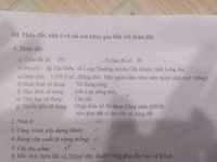 1000m Đất thổ cư Cần Giuộc Long An chỉ 6.5tr/m2 1000m Đất thổ cư Cần Giuộc Long An chỉ 6.5tr/m2