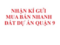 Đất dự án quận 9, một số lô chủ cần bán gấp giá tốt Đất dự án quận 9, một số lô chủ cần bán gấp giá tốt