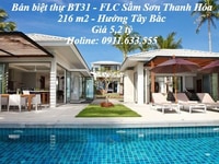 Bán biệt thự BT31 FLC Sầm Sơn Thanh Hóa giáp đường Hồ Xuân Hương Bán biệt thự BT31 FLC Sầm Sơn Thanh Hóa giáp đường Hồ Xuân Hương