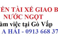 Cần tuyển tài xế xe tải giao bia, nước ngọt, có chỗ ở lại Cần tuyển tài xế xe tải giao bia, nước ngọt, có chỗ ở lại