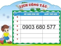 Bảng biểu mầm non cho các trường Bảng biểu mầm non cho các trường