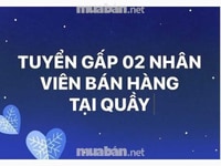 Siêu thi tiện lợi. Cần tuyển 02 nhân viên bán hàng Siêu thi tiện lợi. Cần tuyển 02 nhân viên bán hàng