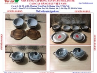 Bát tô thố đá Hàn Quốc có viền inox sang trọng Bát tô thố đá Hàn Quốc có viền inox sang trọng