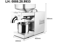 Máy ép dầu lạc gia đình giá rẻ GD-07 năng suất ép 3-4 kg/h Máy ép dầu lạc gia đình giá rẻ GD-07 năng suất ép 3-4 kg/h