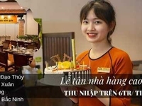 Tuyển lễ tân nhà hàng cao cấp hỗ trợ ăn ở 6-8tr Tuyển lễ tân nhà hàng cao cấp hỗ trợ ăn ở 6-8tr