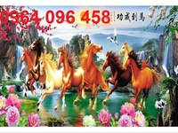 Tranh gạch ngựa 3d, tranh mã đáo thành công Tranh gạch ngựa 3d, tranh mã đáo thành công