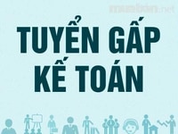 Cần tuyển 01 nhân viên Kế Toán Cần tuyển 01 nhân viên Kế Toán