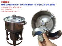 Combo nồi xay nhuyễn hành tỏi ớt thịt đa năng + càng đánh chà bông Combo nồi xay nhuyễn hành tỏi ớt thịt đa năng + càng đánh chà bông