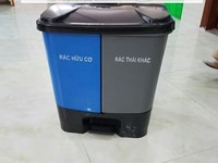 Thùng rác 2 ngăn đạp chân 40 lít phân loại rác thải giá rẻ tại TP.HCM Thùng rác 2 ngăn đạp chân 40 lít phân loại rác thải giá rẻ tại TP.HCM
