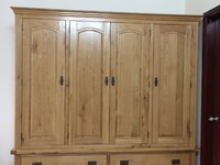 Tủ áo gỗ sồi Mỹ 4 cánh màu tự nhiên 2m Tủ áo gỗ sồi Mỹ 4 cánh màu tự nhiên 2m