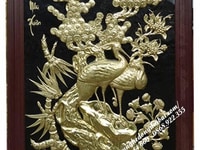 Tranh đồng Tùng Hạc TDTH01 Tranh đồng Đại Bái Tranh đồng Tùng Hạc TDTH01 Tranh đồng Đại Bái
