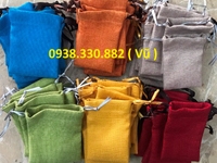 Túi vải bố gai đựng trang sức phục kiện cao cấp Túi vải bố gai đựng trang sức phục kiện cao cấp