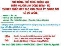 CÔNG TY NGỌC ÁNH chuyên cung ứng nhanh nam nữ LĐPT, GVGĐ, chạy bàn CÔNG TY NGỌC ÁNH chuyên cung ứng nhanh nam nữ LĐPT, GVGĐ, chạy bàn
