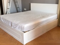 Giường ngủ gỗ sồi Mỹ có ngăn kéo Giường ngủ gỗ sồi Mỹ có ngăn kéo