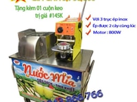 Trọn bộ máy ép mía siêu sạch V5-990-2 + máy dán ly SJ700 Trọn bộ máy ép mía siêu sạch V5-990-2 + máy dán ly SJ700