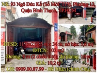 Bán Nhà Mặt tiền (giá rẻ). DT: 117m2. ĐC: 93 Ngô Đức Kế, Q. Bình Thạnh Bán Nhà Mặt tiền (giá rẻ). DT: 117m2. ĐC: 93 Ngô Đức Kế, Q. Bình Thạnh