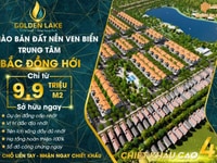 Golden lake-Dự án HOT nhất Quảng Bình, sổ đỏ từng lô giá chỉ 9.9 tr/m2 Golden lake-Dự án HOT nhất Quảng Bình, sổ đỏ từng lô giá chỉ 9.9 tr/m2