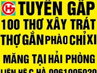 Tuyển gấp 100 công nhân lắp đặt phào xi măng tại Hải phòng Tuyển gấp 100 công nhân lắp đặt phào xi măng tại Hải phòng