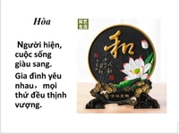 Chữ vật phẩm phong thủy trưng bày Chữ vật phẩm phong thủy trưng bày
