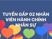 Cần gấp nhân viên văn phòng làm việc tại chi nhánh mới khai trương Cần gấp nhân viên văn phòng làm việc tại chi nhánh mới khai trương