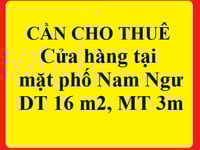 Cho thuê cửa hàng mặt phố Nam Ngư, quận Hoàn Kiếm, mặt tiền 3m Cho thuê cửa hàng mặt phố Nam Ngư, quận Hoàn Kiếm, mặt tiền 3m