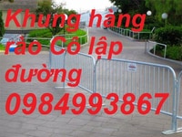 Khung Hàng rào chắn đám đông Cao 1m .1m2 Khung Hàng rào chắn đám đông Cao 1m .1m2