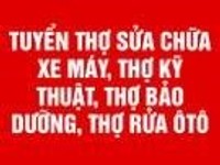 Tuyển 3-5 thợ sửa chữa bảo dưỡng xe máy, lương 8-12tr/th, 2 thợ phụ, Tuyển 3-5 thợ sửa chữa bảo dưỡng xe máy, lương 8-12tr/th, 2 thợ phụ,