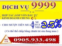 Hợp tác, chung vốn đầu tư, cho mượn tiền với lãi suất 2,5% tháng