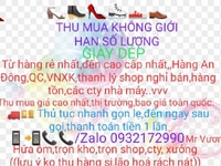 Cần thu mua sll giày dép, thanh lý, nghỉ bán, tồn kho giá cao nhất HCM Cần thu mua sll giày dép, thanh lý, nghỉ bán, tồn kho giá cao nhất HCM