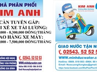 Tuyển gấp tài xế xe tải B2 - Giao nước uống tại Vũng Tàu Tuyển gấp tài xế xe tải B2 - Giao nước uống tại Vũng Tàu