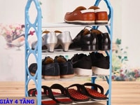 Kệ 4 tầng màu ngẫu nhiên để giày dép rất tiện lợi cho gia đình nhỏ Kệ 4 tầng màu ngẫu nhiên để giày dép rất tiện lợi cho gia đình nhỏ