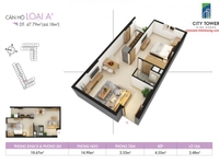 Bán căn hộ có sẳn City Tower 50m2 giá 1,2 tỷ 1pn hoàn thiện của cđt Bán căn hộ có sẳn City Tower 50m2 giá 1,2 tỷ 1pn hoàn thiện của cđt