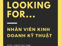 Tuyển nhân viên kinh doanh kỹ thuật Tuyển nhân viên kinh doanh kỹ thuật