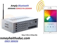 Amply Arirang Sonics PA-203WM tặng kèm 2 micro không dây Amply Arirang Sonics PA-203WM tặng kèm 2 micro không dây