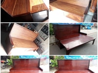 2 Trường kỷ gỗ rộng đẹp. 1m4 . Giá 3tr7/ ghe 2 Trường kỷ gỗ rộng đẹp. 1m4 . Giá 3tr7/ ghe