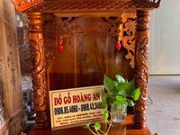 Bàn thờ ông địa ông thần tài gỗ tự nhiên 100% Bàn thờ ông địa ông thần tài gỗ tự nhiên 100%
