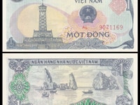 Bán tờ tiền 1 đồng; 2 đồng 1985. Bán tờ tiền 1 đồng; 2 đồng 1985.