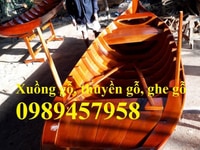 Thuyền gỗ trưng bày hải sản 2m, 2,5m, 3m mới 100% Thuyền gỗ trưng bày hải sản 2m, 2,5m, 3m mới 100%