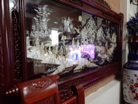 Tranh kham trai đồng quê còn mới đẹp. Tranh kham trai đồng quê còn mới đẹp.