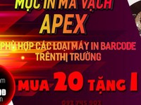 Ribbon mực in mã vạch APEX mua 20 tặng 1 Ribbon mực in mã vạch APEX mua 20 tặng 1